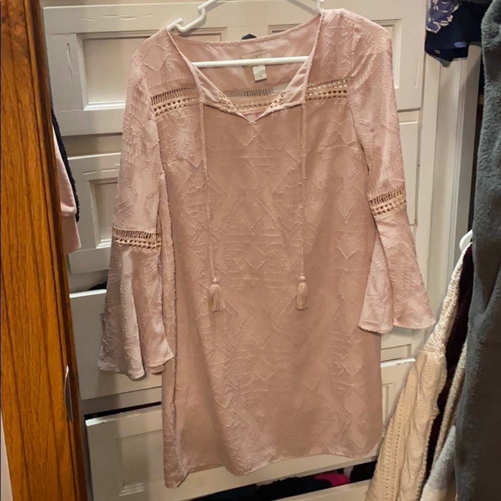 Loft blush pink dress